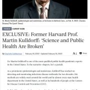 Why Dr. Martin Kulldorff parted ways with Harvard