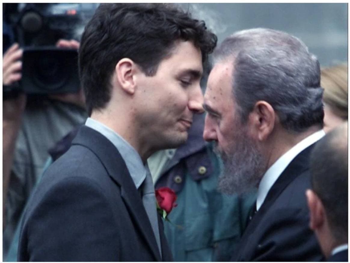 Justin Trudeau and Fidel Castro