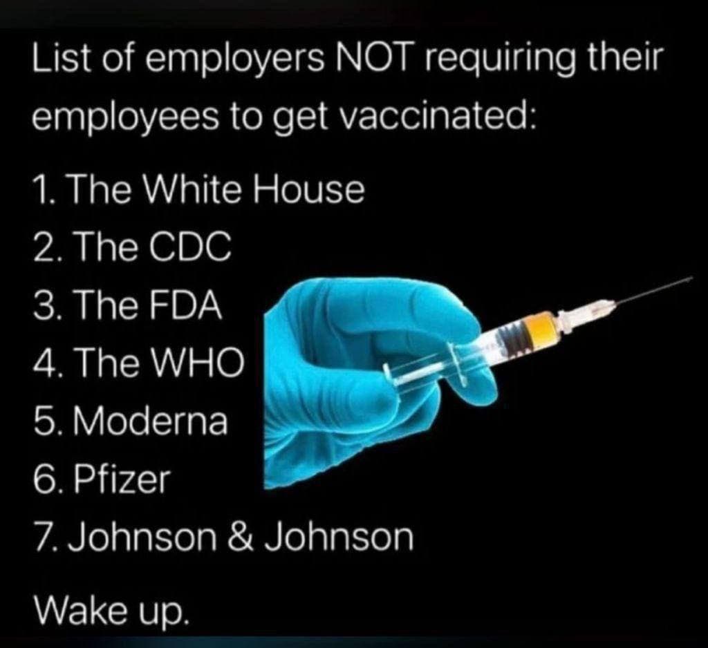 Vaccine NOT mandatory at FDA