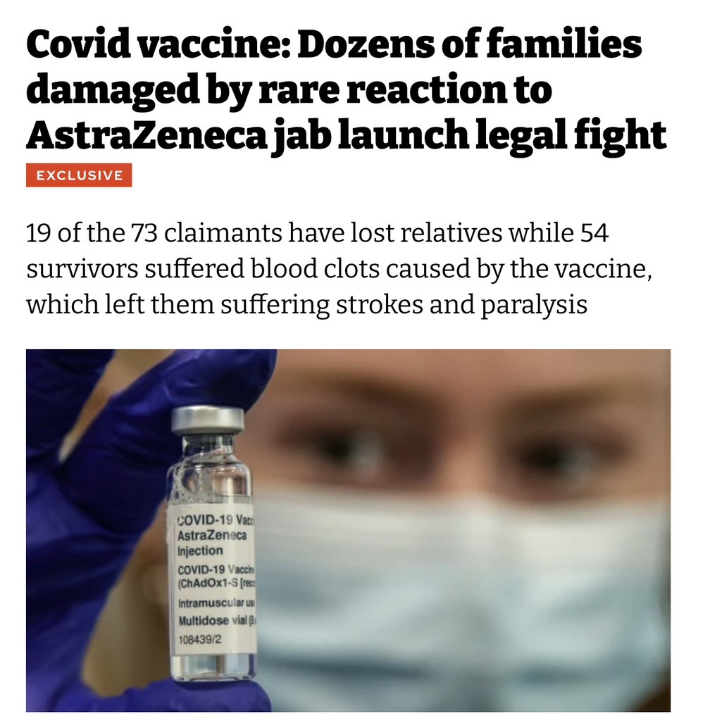 Legal action is now being taken against Astra Zeneca
