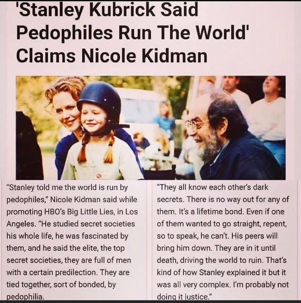 Stanley Kubrick and Nicole Kidman