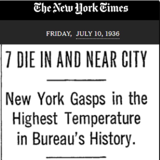 New York heat wave