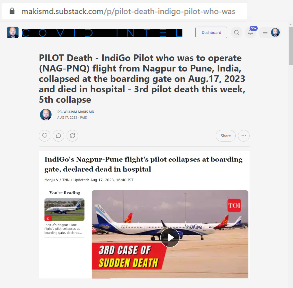 BREAKING NEWS: 3rd PILOT has died suddenly!