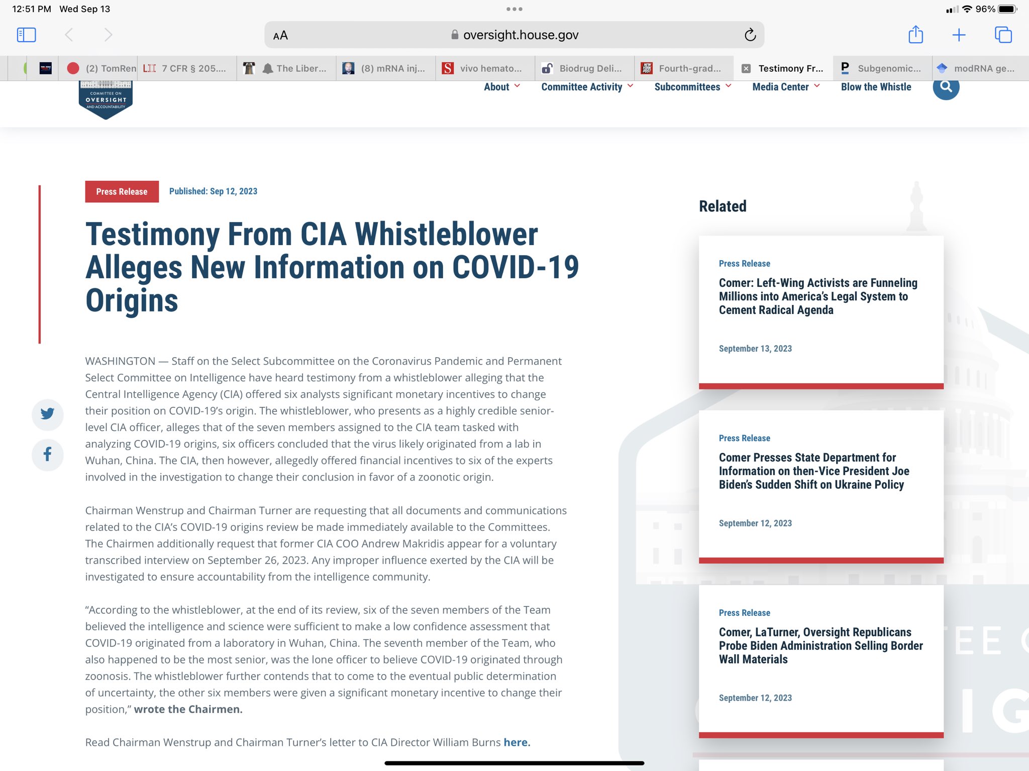 BREAKING - CIA IS INVOLVED WITH COVID COVERUP
