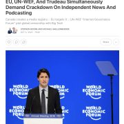 Trudeau Makes Move to End Freedom of Speech in Canada