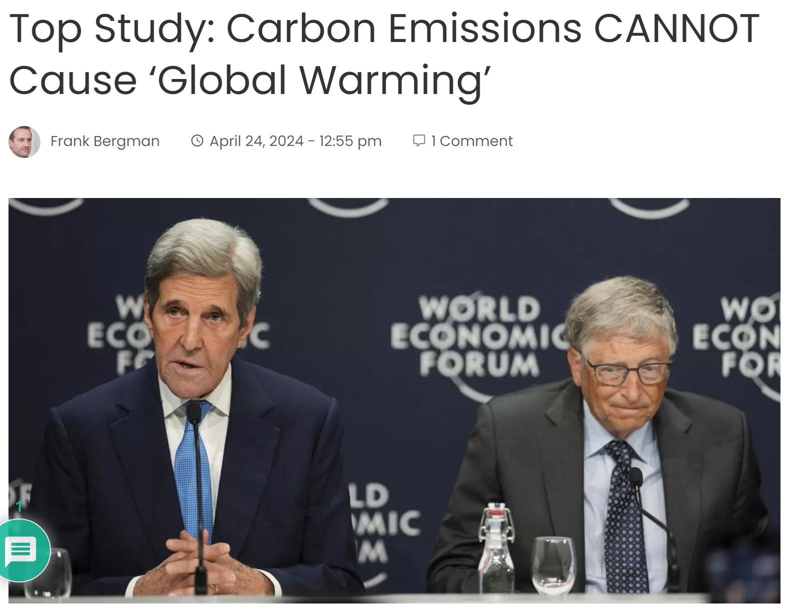 Carbon Emissions is NOT causing Global Warming