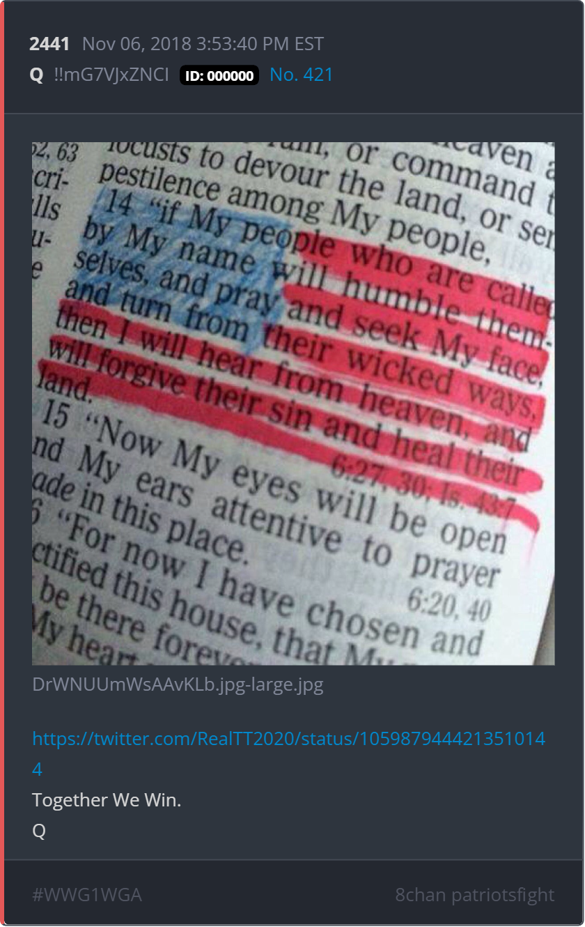 Biblical Prophecy Aligns with Q: The 2 Chronicles 7:14 Awakening and Drop 2441